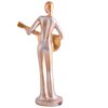 Modern metal musician golden white statue Resin figurine Contemporary art Music decor Metal sculpture, Modern home decor, Musician gift - Image 4