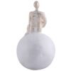 Men Sitting on Ball Showpiece for Home Decor Showpiece, Atlas Sculpture for Office Table Décor multicolour - Image 4