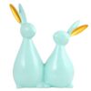 Rabbit Cute Pair Statue for Home Decor Showpiece | Kids Room Decorative Showpiece (Light Green) - Image 2