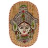 Oval Shaped Design Bamboo Hand Crafted Wall Hangings Durga Ji  For Home Decor | Bamboo Art For Wall Decor - Image 4